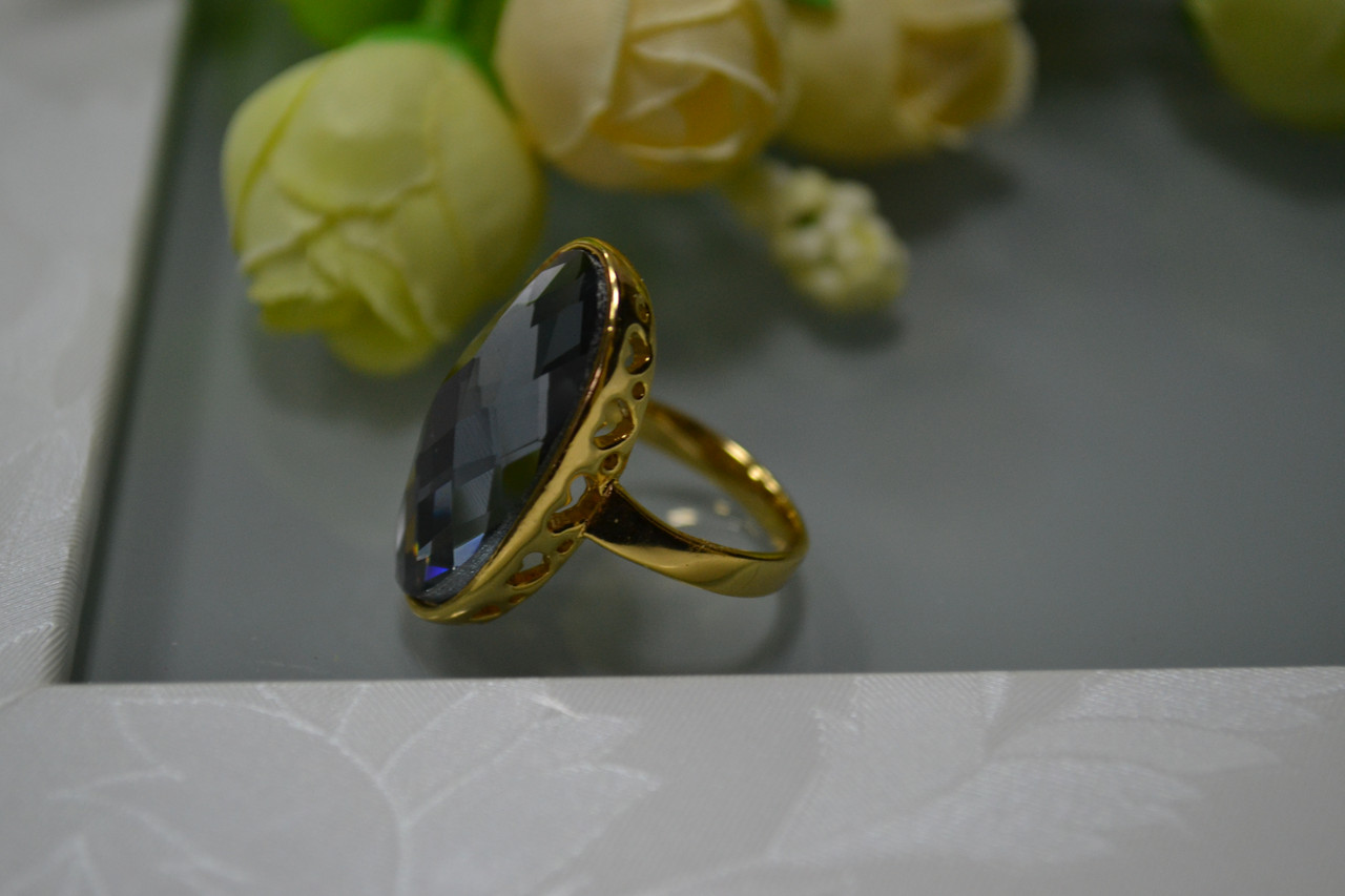 Красивый перстень с черным камнем - фото 3 - id-p95747284