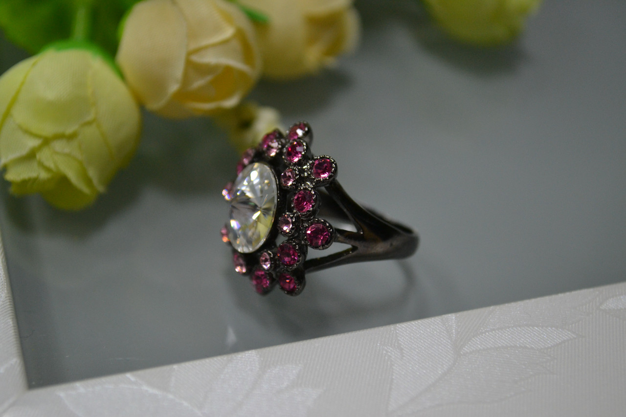 Стильное кольцо Цветок - фото 2 - id-p95748396