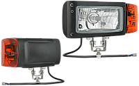 Фара Wesem REPR2.42732 ближний/дальний свет с габаритом и указателем поворота с лампами на 24V (левая)