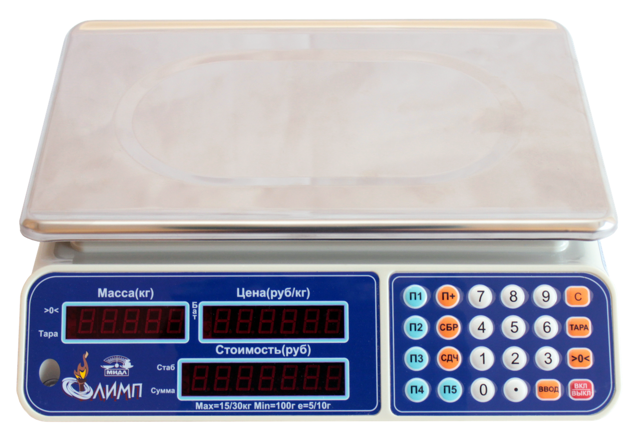 Весы торговые настольные МИДЛ МТ-30 МЖА (5/10, 355х235) «Олимп 1УР» - фото 8 - id-p75686066