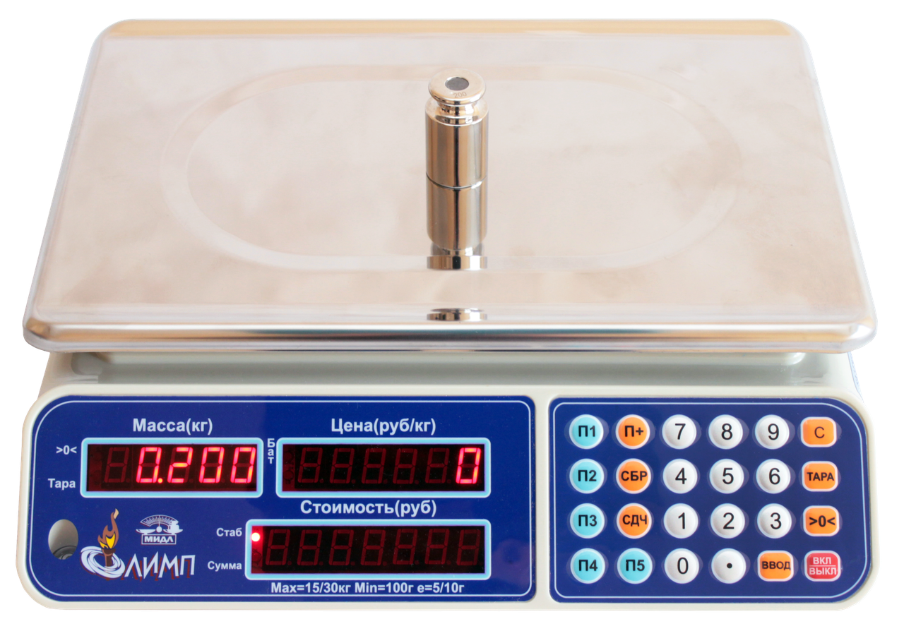 Весы торговые настольные МИДЛ МТ-30 МЖА (5/10, 355х235) «Олимп 1УР» - фото 9 - id-p75686066