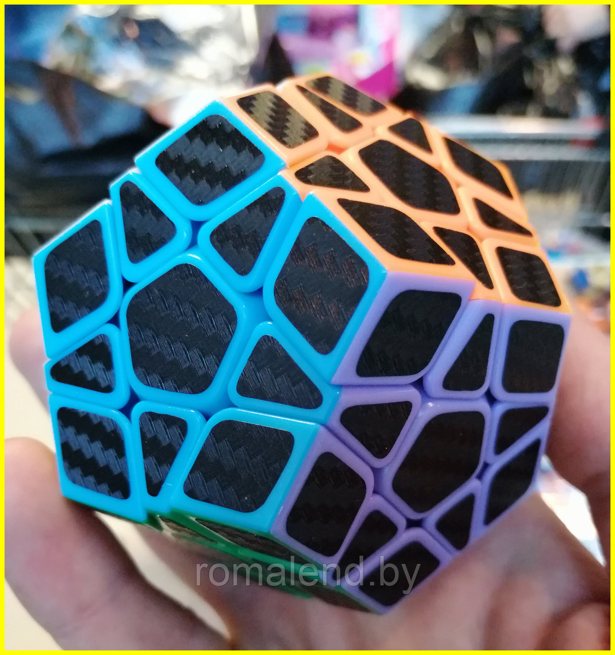 Кубик Мегаминкс Magic Cube со звездой (текстурные наклейки) - фото 1 - id-p95783355