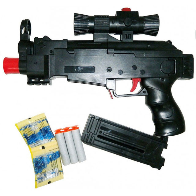 Пистолет-пулемёт Assault АК46-1 с набором пуль вода/присоски - фото 2 - id-p95795289