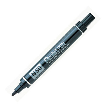 Маркер перманентный N50,черный. Pentel