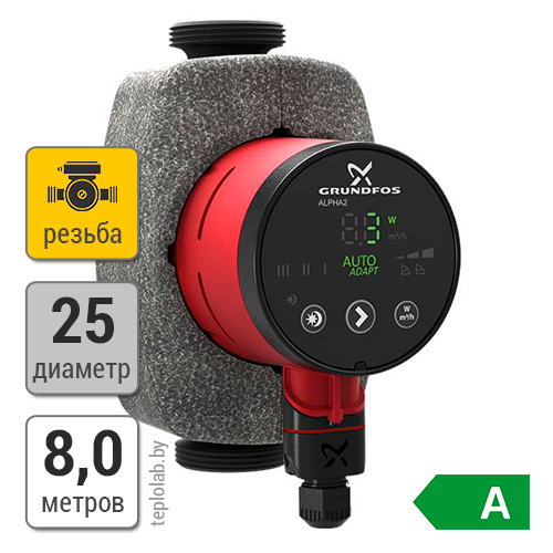 Циркуляционный насос Grundfos ALPHA2 25-80, 220 В