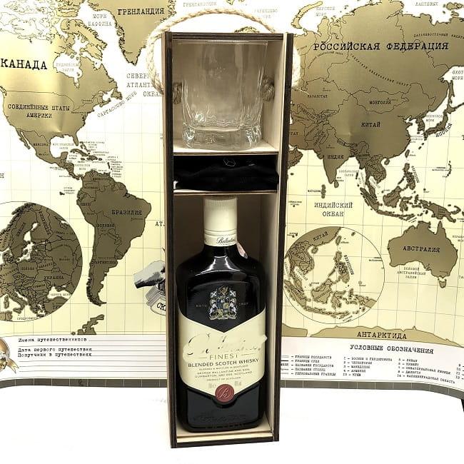 Подарочный набор для виски «Ballantines» со стаканом и камнями - фото 6 - id-p95914914