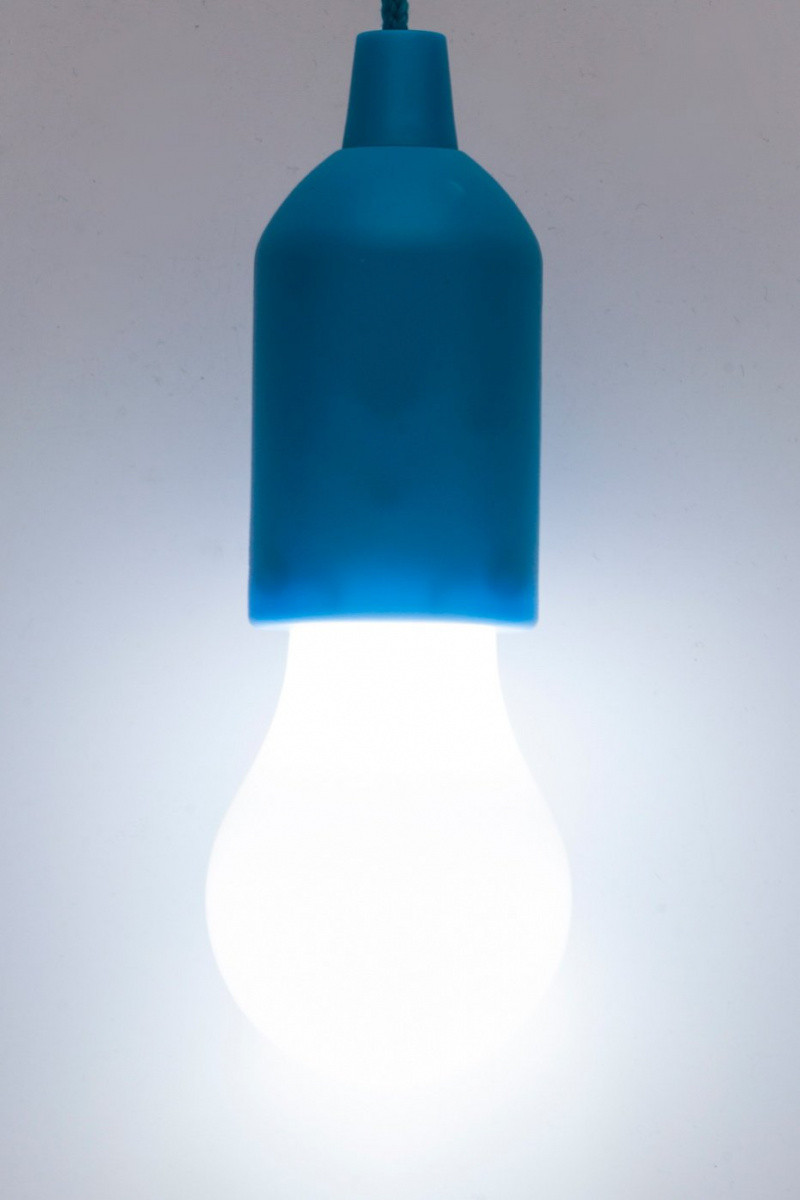 Светильник светодиодный «ЛАМПОЧКА» голубая, фото 1