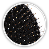 Щетка массажная для волос Olivia Garden SUPREME CERAMIC+ion BLACK COMBO, фото 3