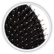 Щетка массажная для волос Olivia Garden SUPREME CERAMIC+ion BLACK COMBO - фото 3 - id-p91619940