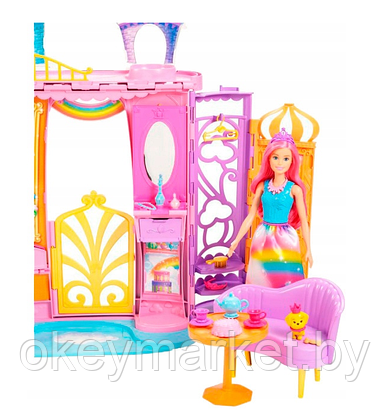 Игровой набор Barbie Переносной радужный дворец FTV98, фото 3