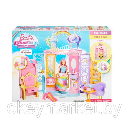 Игровой набор Barbie Переносной радужный дворец FTV98, фото 2