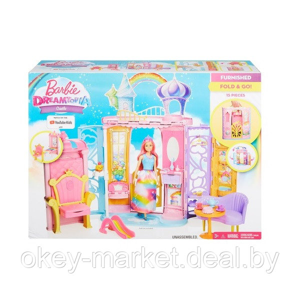 Игровой набор Barbie Переносной радужный дворец FTV98 - фото 5 - id-p95927760