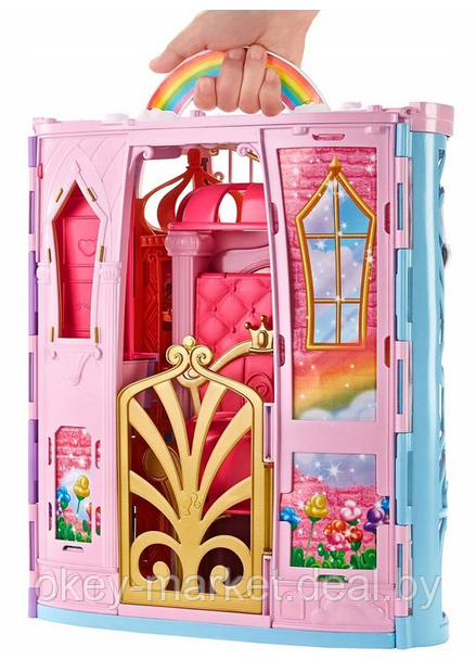 Игровой набор Barbie с куклой Переносной радужный дворец FRB15 - фото 4 - id-p95930742