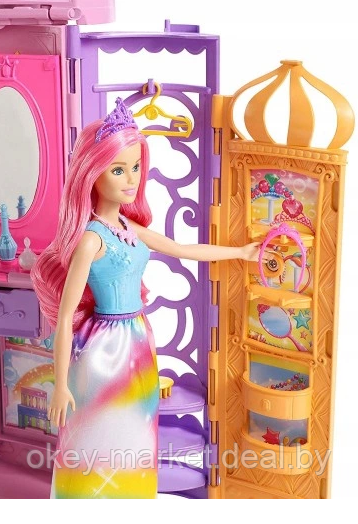 Игровой набор Barbie с куклой Переносной радужный дворец FRB15 - фото 8 - id-p95930742