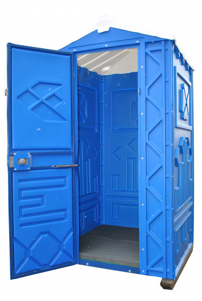 Уличная туалетная кабина без бака с ровным полом - фото 3 - id-p43682203