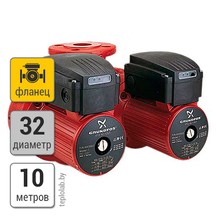 Циркуляционный насос Grundfos UPSD 32-100 F, 220 В, фото 2