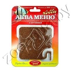 АкваМеню УНИКЛИК-200/6,5гр- ежедневный корм с артемией (дозатор для аквариумов до 200 л)