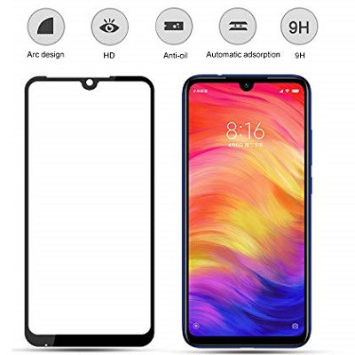 Противоударное защитное стекло Full Glue 0.3mm черное для Xiaomi Redmi Note 7 - фото 2 - id-p95951733