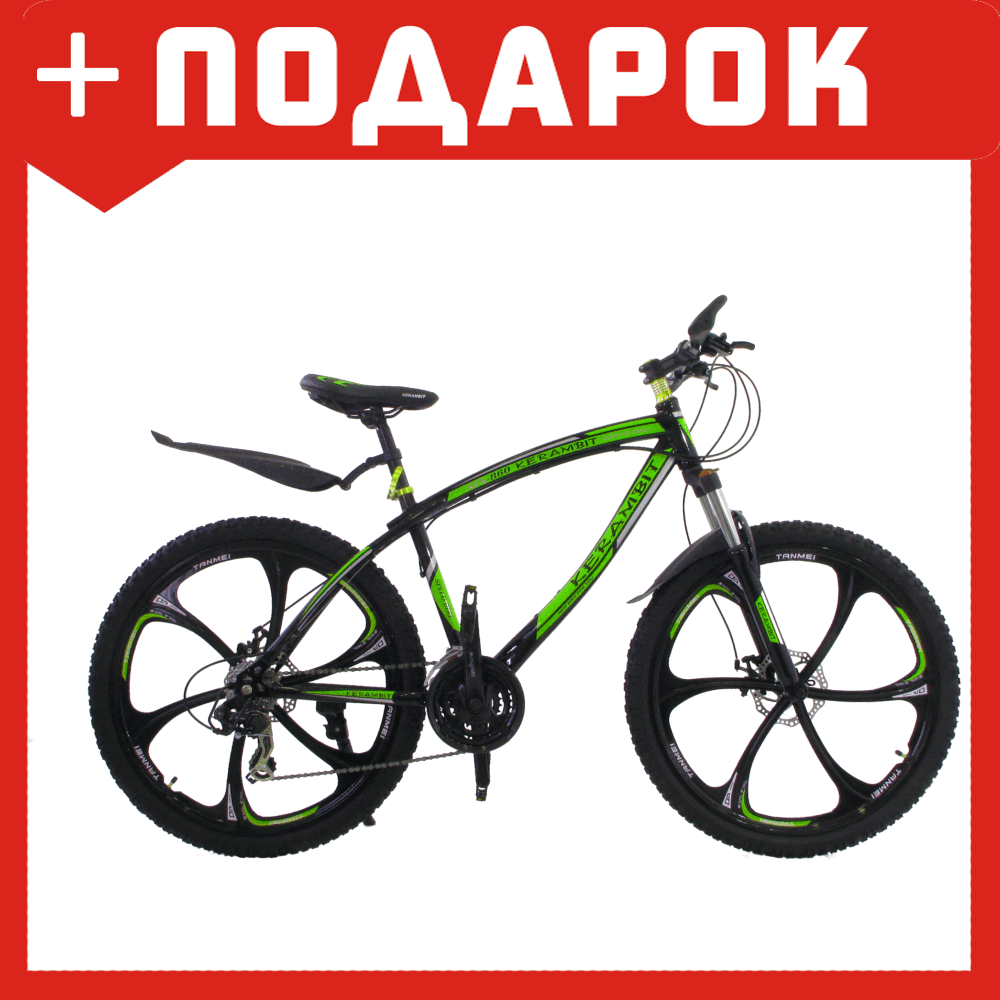 Велосипед на литых дисках KERAMBIT (КЕРАМБИТ) зелёный - фото 1 - id-p95973652