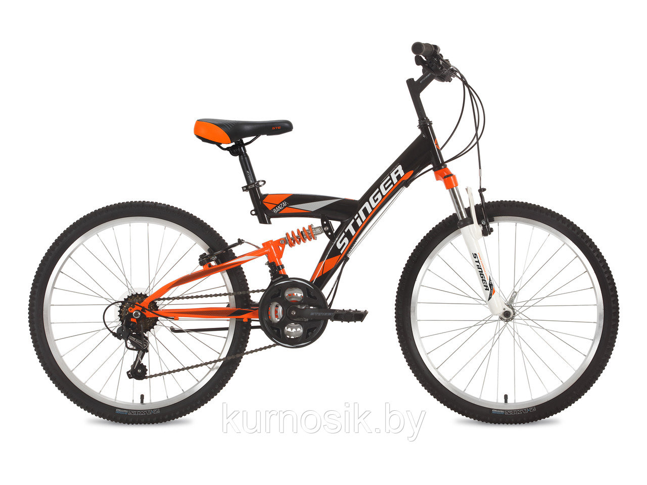 Подростковый велосипед Stinger 24" (24SFV.BANZAI) - фото 1 - id-p95992104