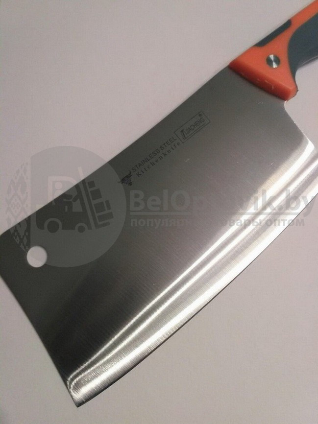 Топорик нож кухонный Lijiacheng CHOPPER с двухкомпонентной ручкой (лезвие 20 см) - фото 3 - id-p93845001