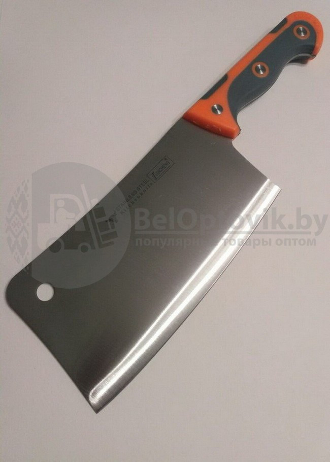Топорик нож кухонный Lijiacheng CHOPPER с двухкомпонентной ручкой (лезвие 20 см) - фото 5 - id-p93845001