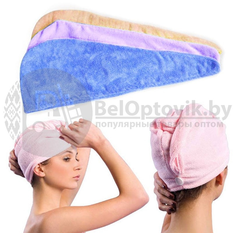 Тюрбан полотенце для сушки волос Hair Wrap - фото 6 - id-p93845029