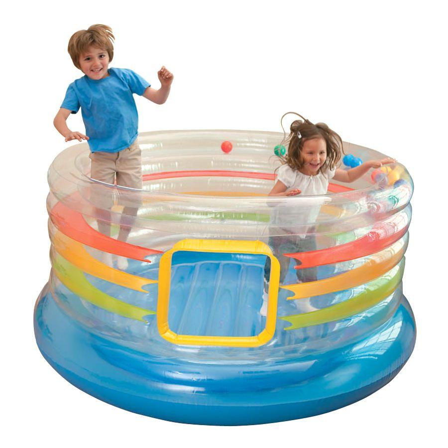 Intex Надувной игровой центр-батут Intex Transparent Ring Bounce 48264NP 182х86 см - фото 1 - id-p96029422