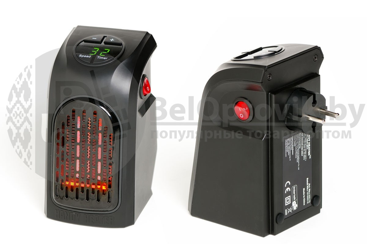 Портативный обогреватель быстрое тепло Rovus Handy Heater с пультом управления, 400W - фото 3 - id-p93845055