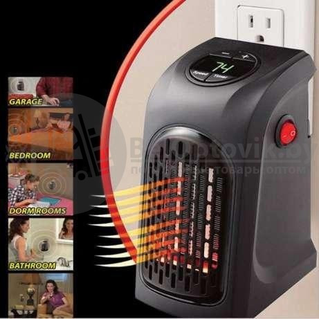 Портативный обогреватель быстрое тепло Rovus Handy Heater с пультом управления, 400W - фото 9 - id-p93845055