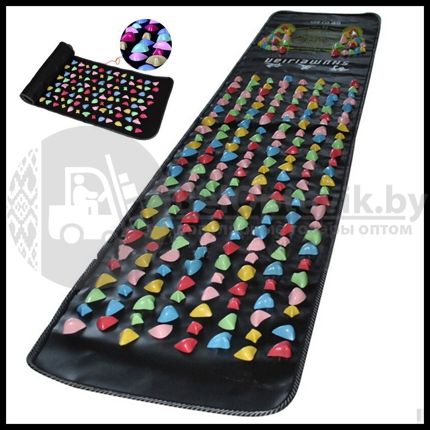 Массажный коврик для ног (ортопедический коврик) Foot-Massage MAT Камушки (175,0 35,0 см) - фото 3 - id-p93845382