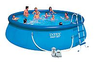 Intex Надувной бассейн Intex Easy Set 28176 549х122 см + фильтр-насос, лестница, подстилка, покрывало