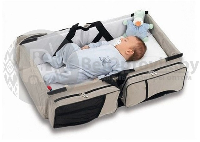 Детская сумка кровать Baby Travel Bed and Bag от 0 до 12 мес. (Складная дорожная люлька переноска) - фото 3 - id-p93845408
