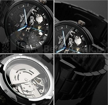 Мужские часы Winner Black Edition - фото 2 - id-p93845890