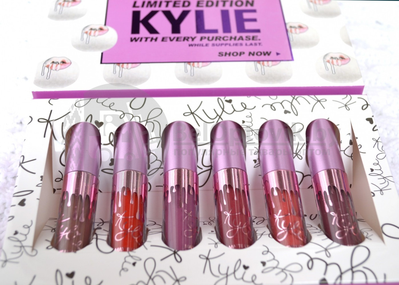 Набор помад Kylie Limited Edition With Every Purchase (6 оттенков) - фото 4 - id-p93845975