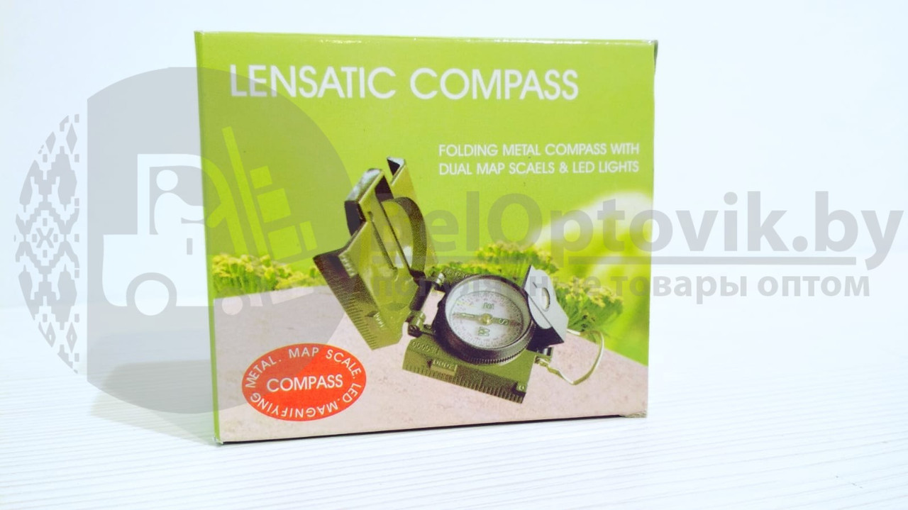 Компас туристический Lensatic Compas Хаки - фото 4 - id-p93846421