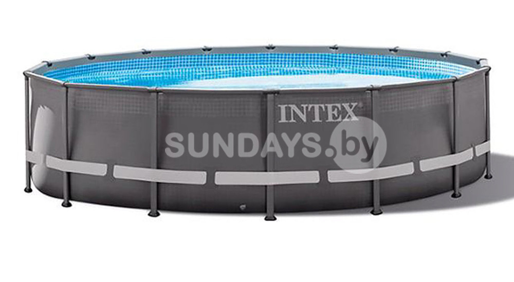 Intex 26326 Каркасный бассейн Intex ULTRA XTR™ FRAME 488х122см +фильтр-насос 4500 л.ч, лестница, тент,