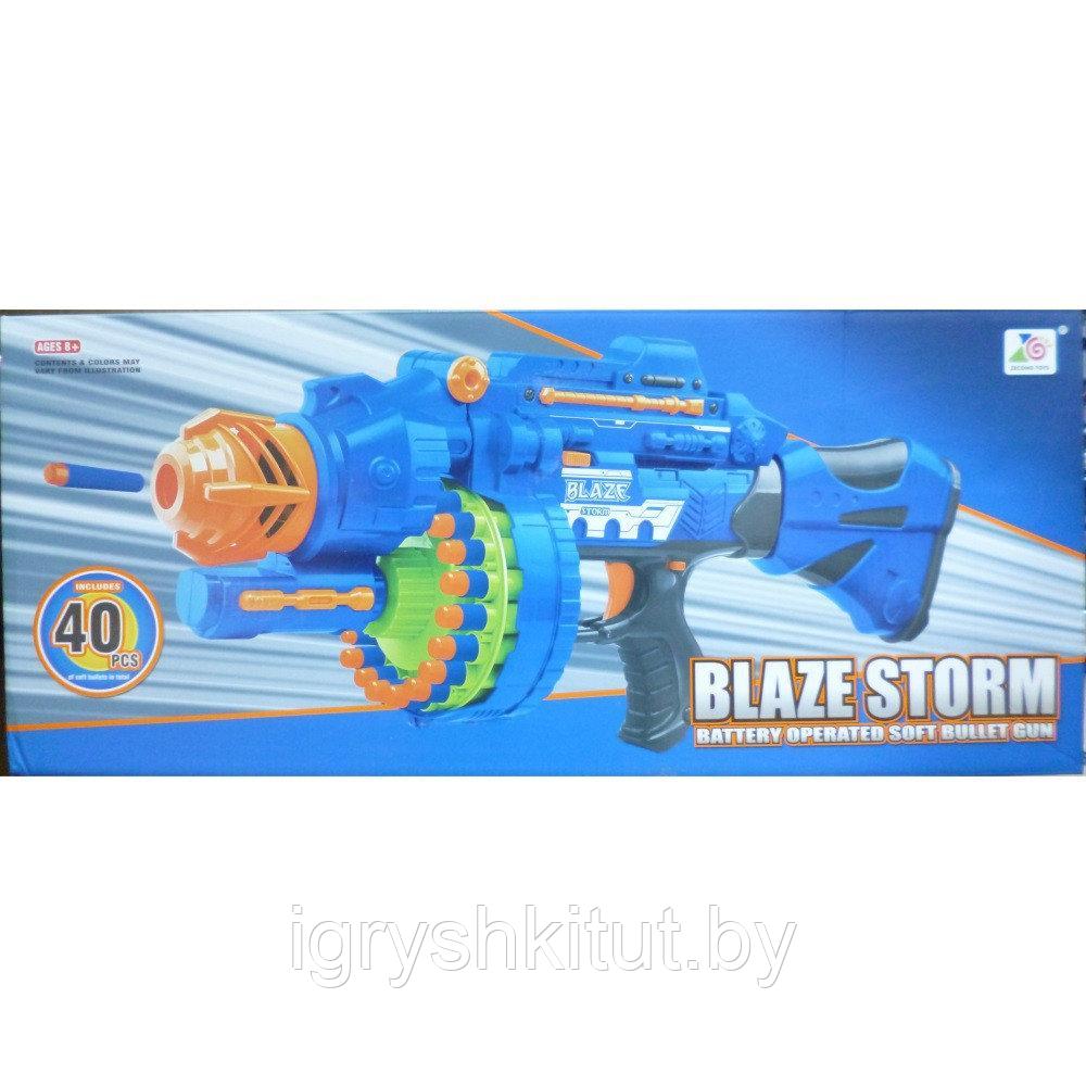 Бластер Blaze Storm, работает от батареек (40 мягких патронов), арт.7051 - фото 9 - id-p96056023