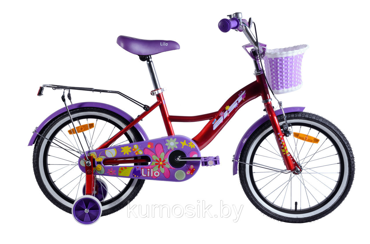 Детский велосипед Aist Lilo 18" (Lilo 18) желтый 2021 Красный
