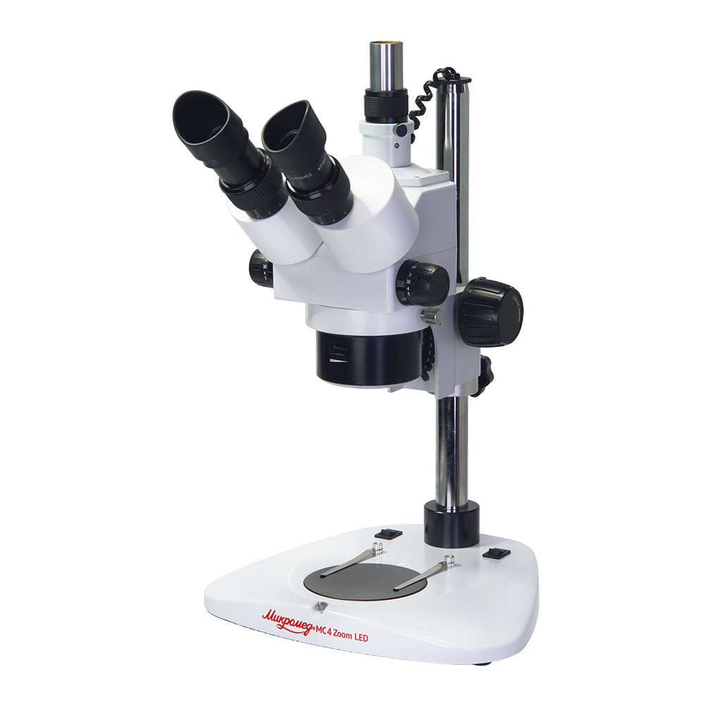 Микроскоп MC-4-ZOOM LED тринокулярный - фото 1 - id-p95713640