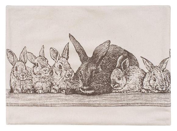 Полотенце рогожка "Семья Кроликов", фото 2