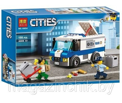 Конструктор Инкассаторская Машина 10654, аналог LEGO City 60142