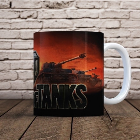Кружка World of Tanks белое основание - фото 1 - id-p96122537