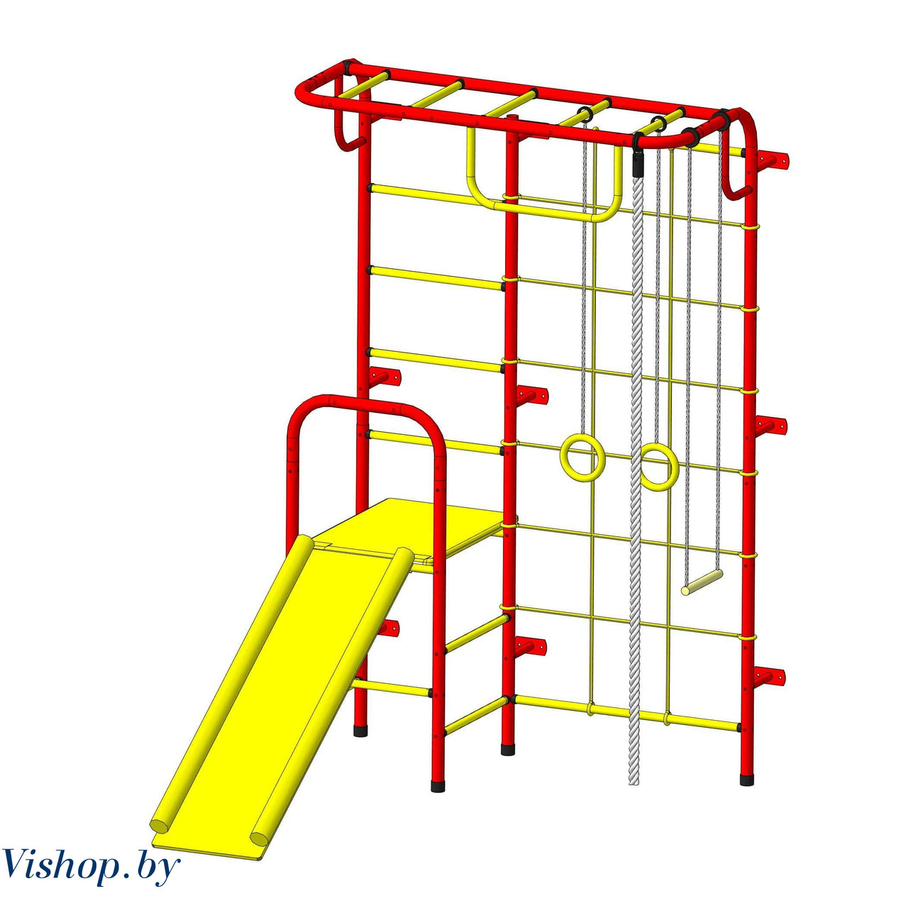 Детский спортивный комплекс Пионер С107 красно-желтый