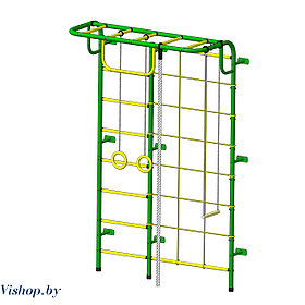 Детский спортивный комплекс Пионер С104 зелено-желтый