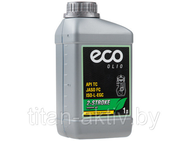 Масло моторное 2-х тактное ECO 1 л ( JASO FC,  API TC, ISO-L-EGC,)