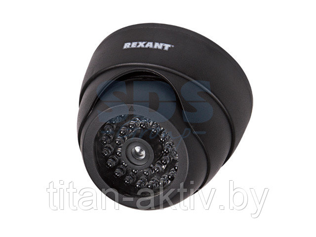 Муляж камеры внутренней, купольная с вращающимся объективом (черная) REXANT - фото 2 - id-p94980536