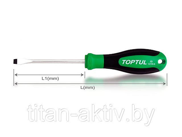 Отвертка "-" 4,0х100мм TOPTUL