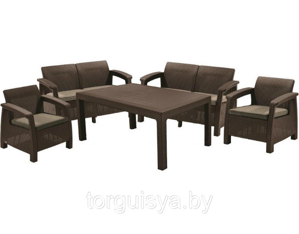 Комплект мебели Corfu Fiesta (Корфу Фиеста), коричневый/шоколадный - фото 1 - id-p96181484