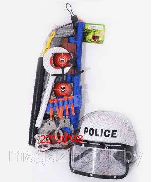 Игровой тематический набор полицейского для детей 10 предметов арт. 88400